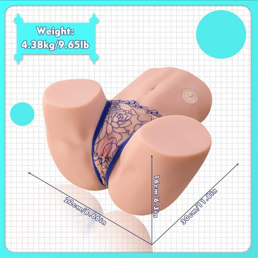 Xise - Maya Sucking Realista Vagina E Ânus Masturbador Com Vibração E Ondas Estimulantes 4,5 Kg - Image 19