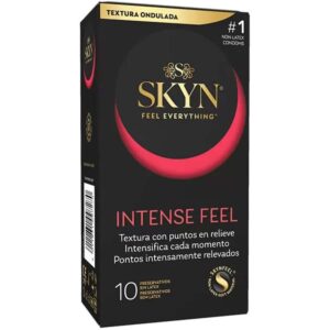 Skyn - Preservativo Texturizado De Sensação Intensa Com Design Ondulado 10 Unidades