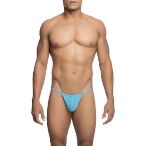 Mob - Tanga T-Shaped Transparente Aqua Tamanho P/M