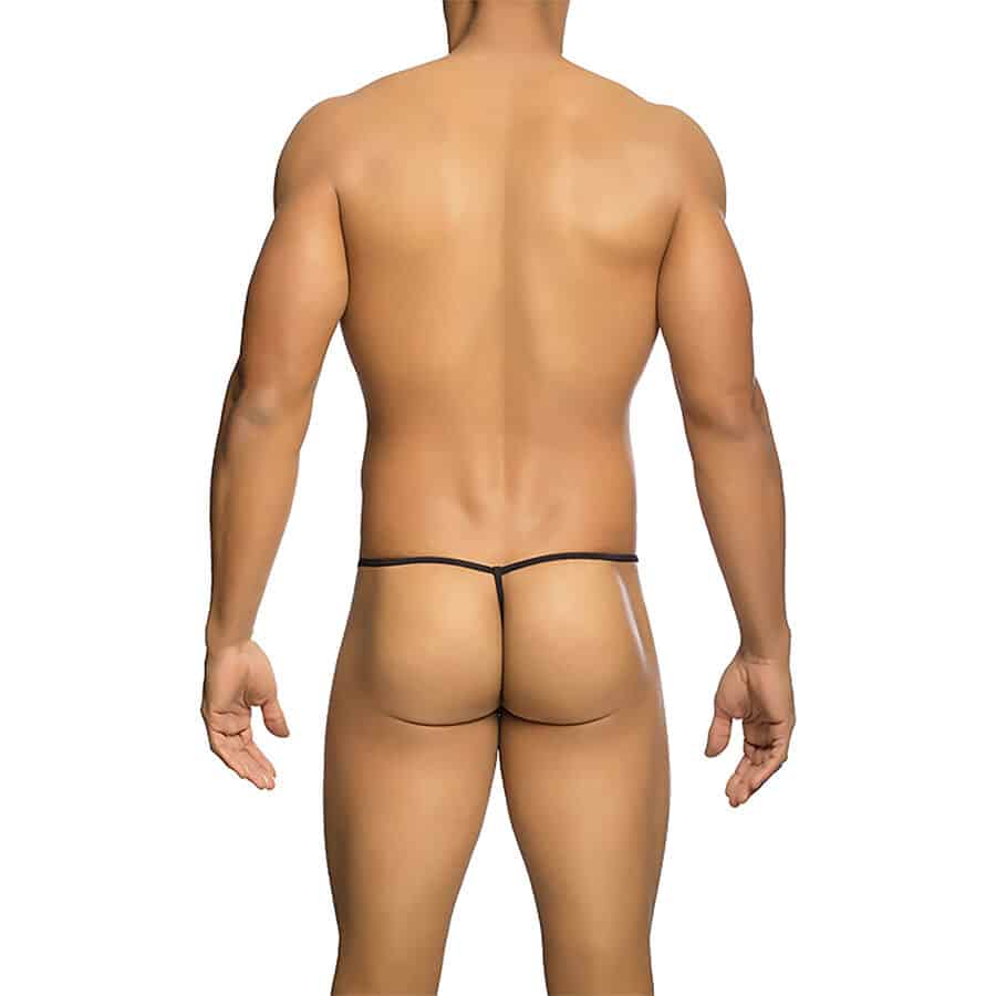 Tanga Transparente em Formato T Preta Tamanho L/XL - Image 3