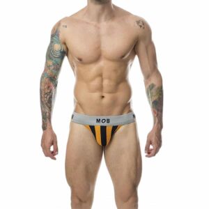 Mob - Calça Classic Jock Stripe Laranja Tamanho Xl