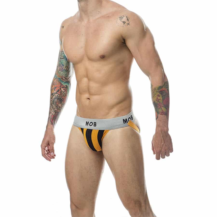 Mob - Calça Classic Jock Stripe Laranja Tamanho Xxl - Image 2