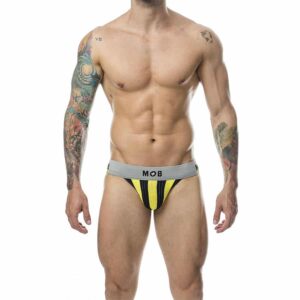 Mob - Calça Classic Jock Stripe Amarela Tamanho P