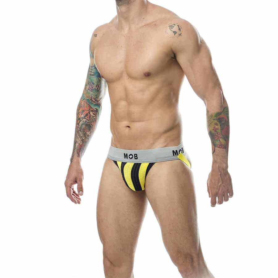 Mob - Calça Classic Jock Stripe Amarela Tamanho Xxl - Image 2