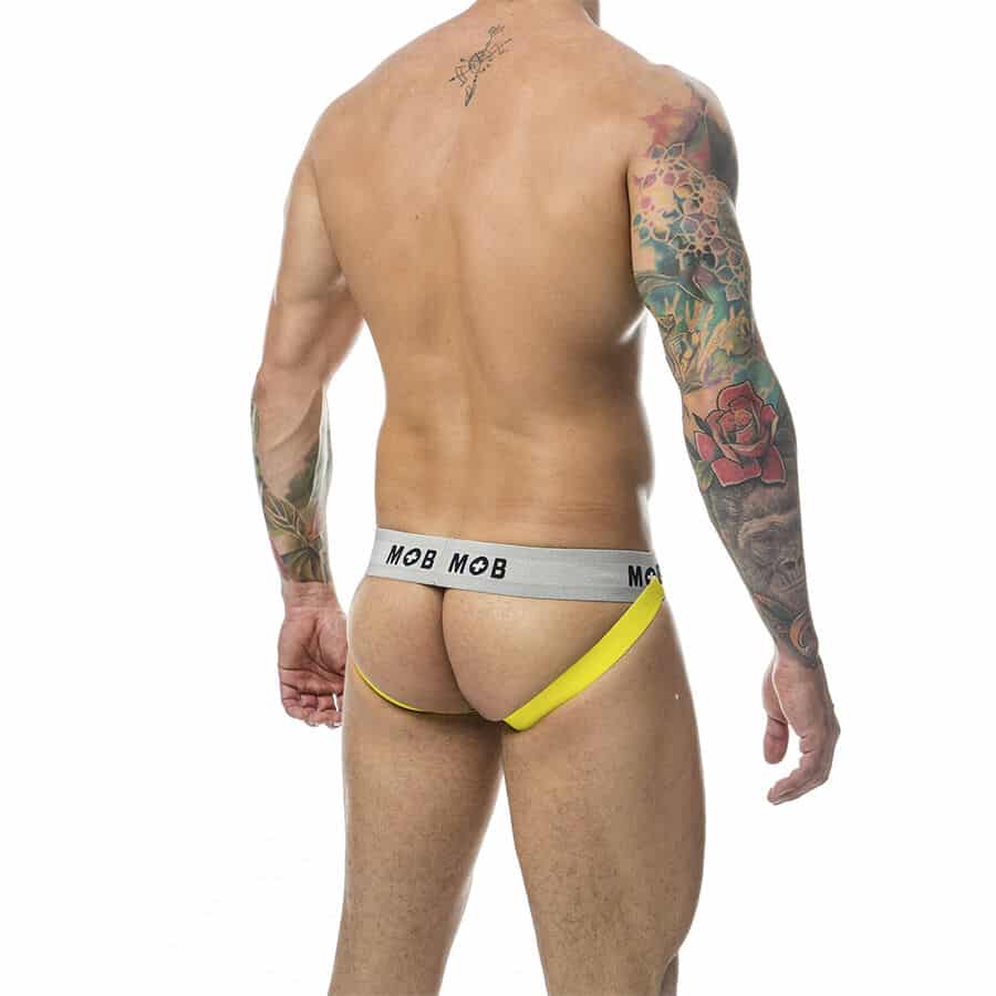 Mob - Calça Classic Jock Stripe Amarela Tamanho Xxl - Image 4
