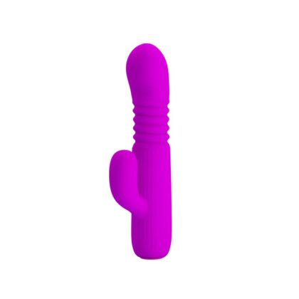Prettylove - Leopold Vibrador con Función de Movimiento USB Silicona