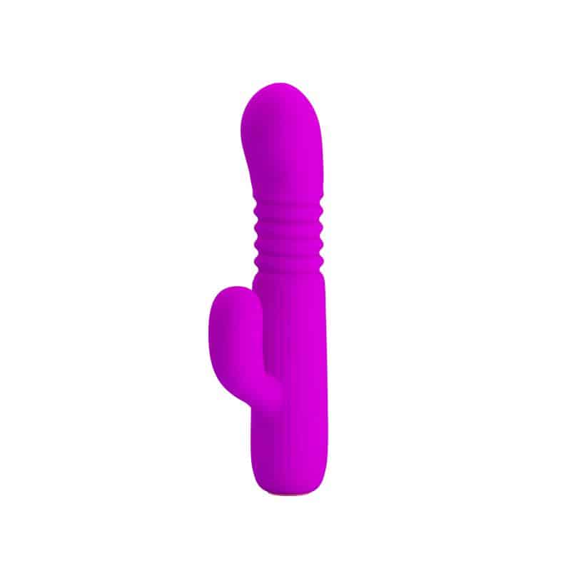 Prettylove - Leopold Vibrador con Función de Movimiento USB Silicona