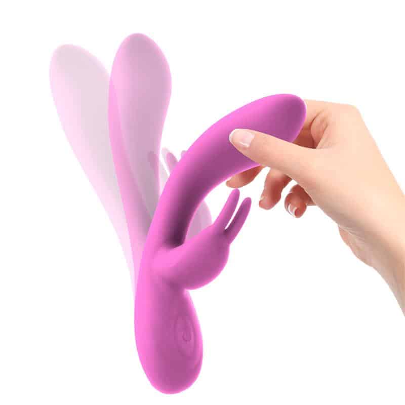 Intoyou - Mauve Vibrador Unibody Silicona Líquida USB Rosa - Image 4