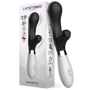 Latetobed - Maverdick Vibrador Silicona Negro