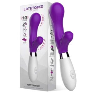 Latetobed - Maverdick Vibrador Silicona Púrpura