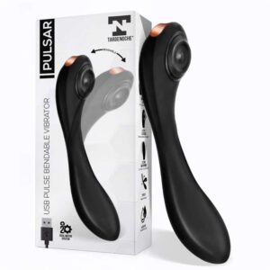 Tardenoche - Pulsar Vibrador con Pulsación y Esqueleto Articulado Silicona USB
