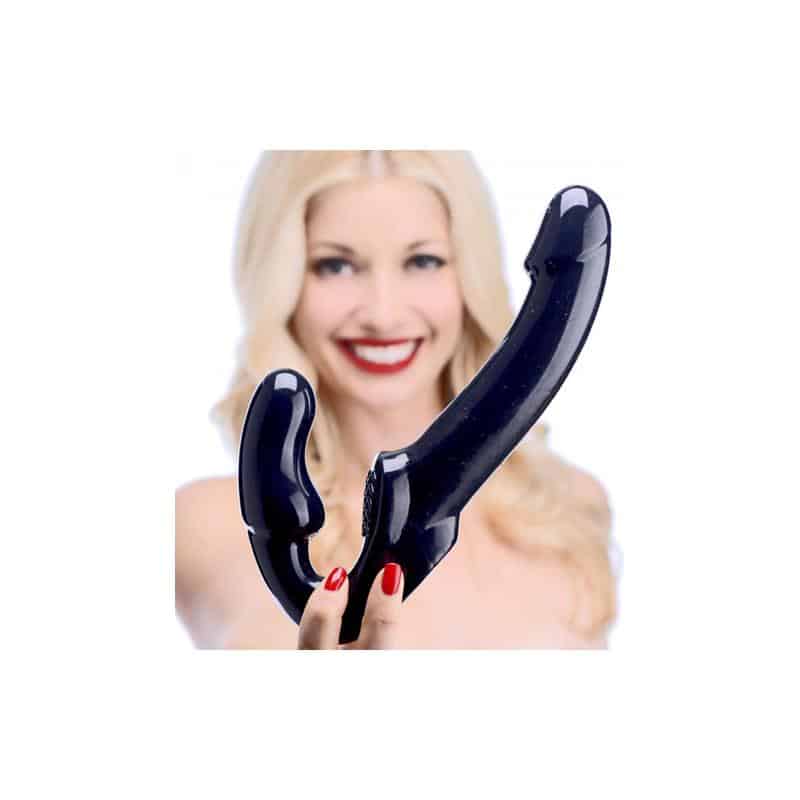 Strap U - Revolver Dildo Doble Punto G Negro - Image 5