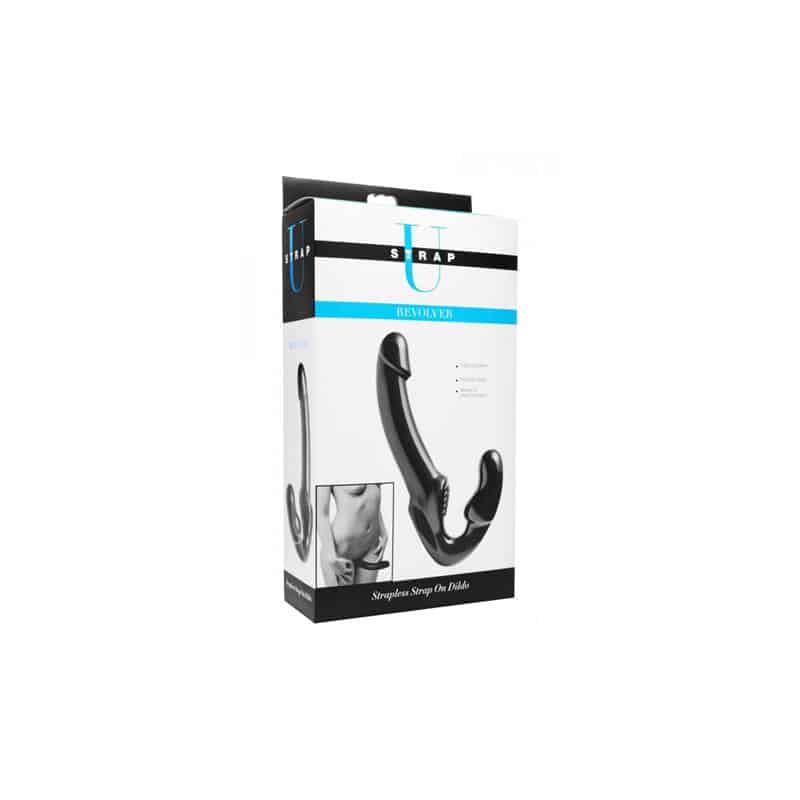 Strap U - Revolver Dildo Doble Punto G Negro - Image 6