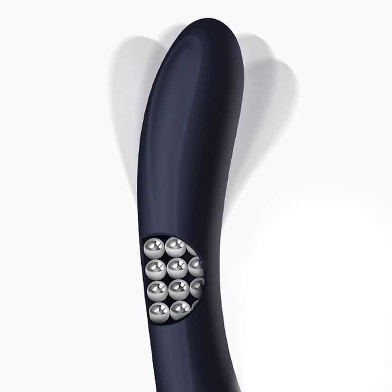 Intoyou - Royalspace Vibrador con Lenguas Estimuladoras y Bolas Internas 360º Azul - Image 4