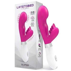 Latetobed - Sliper Vibrador Conejito Silicona Rosa