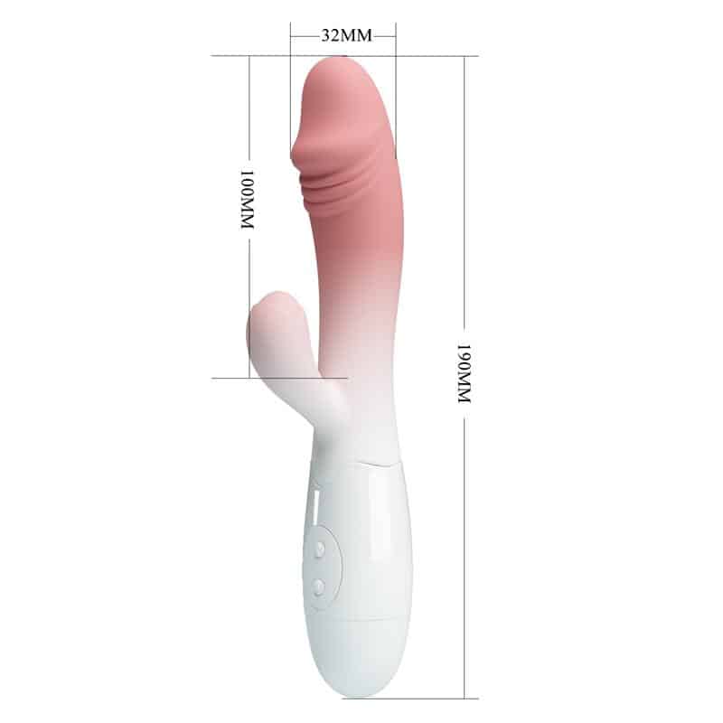 Prettylove - Snappy Vibrador Blanco y Rosa - Image 8
