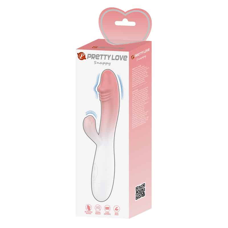 Prettylove - Snappy Vibrador Blanco y Rosa - Image 9