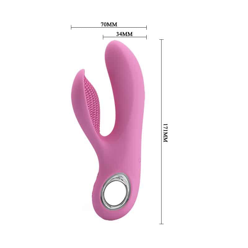 Prettylove - Vibrador Canrol USB Silicona Rosa Suave - Image 7