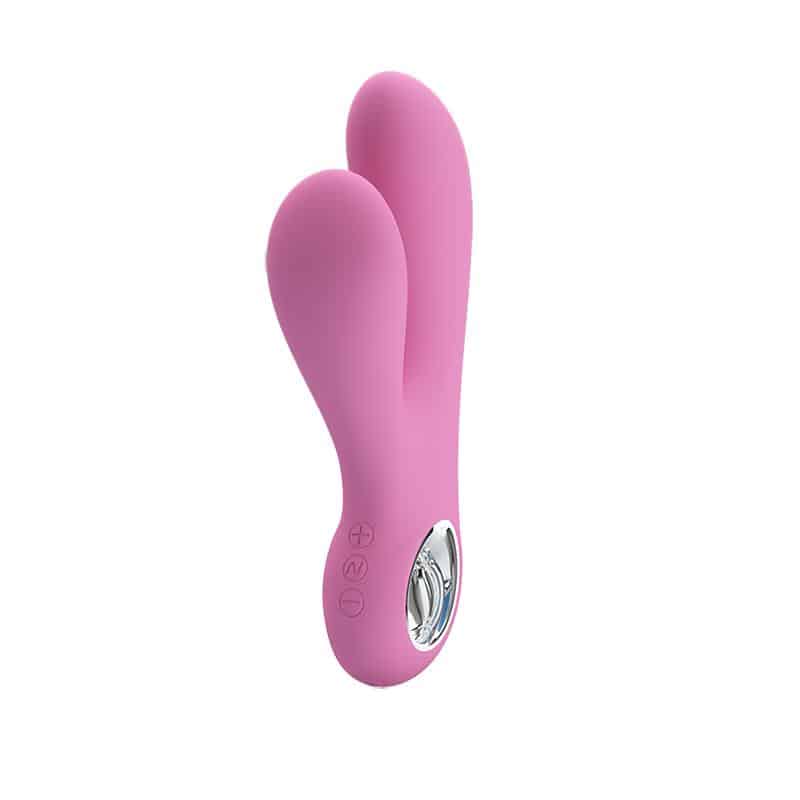 Prettylove - Vibrador Canrol USB Silicona Rosa Suave