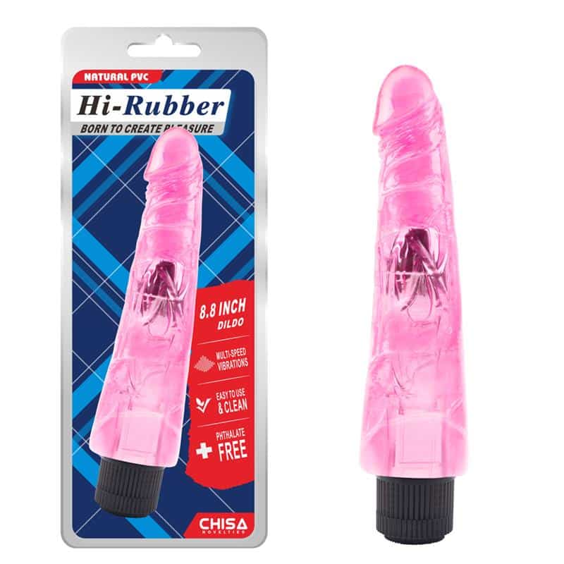 Chisa - Vibrador Hi-Rubber 8.8 Rosa