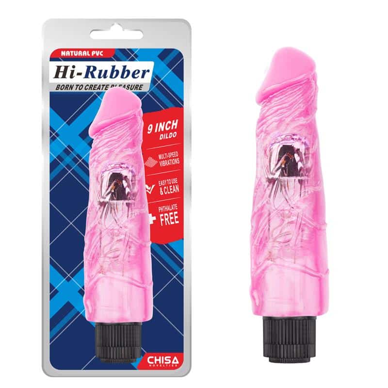 Chisa - Vibrador Hi-Rubber 9 Rosa