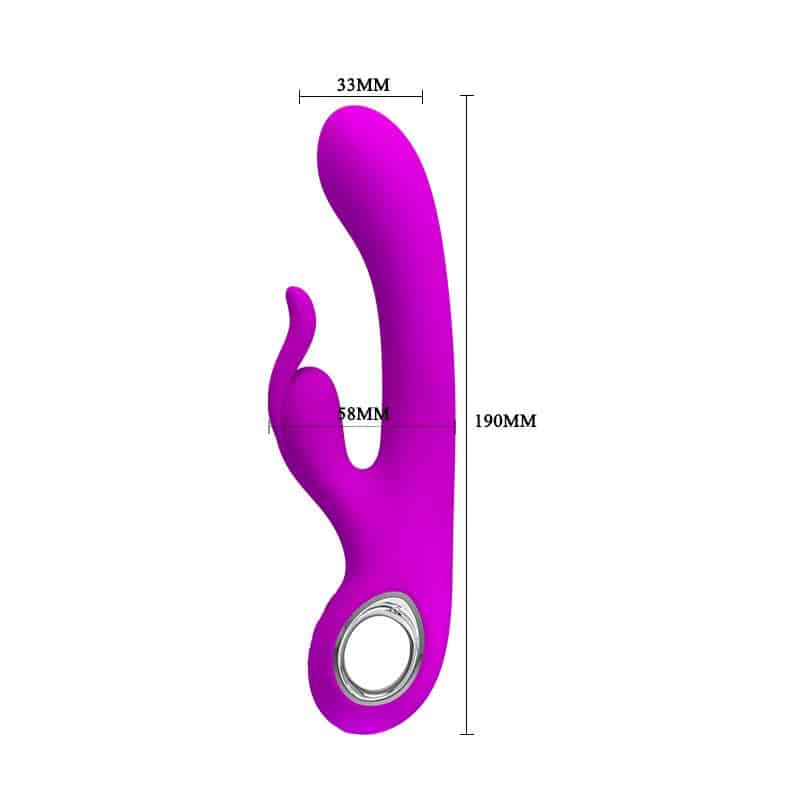 Prettylove - Vibrador Hot Rabbit Púrpura - Image 4