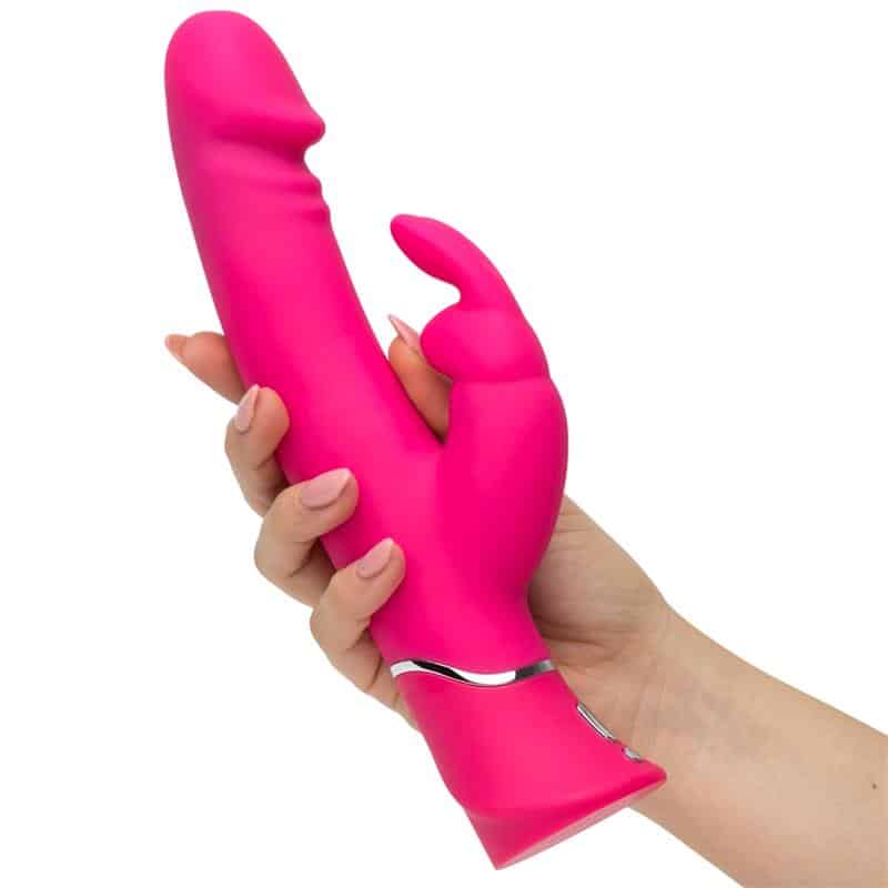 Happy Rabbit - Vibrador Realistic Dual Density Rabbit Rosa - Image 4