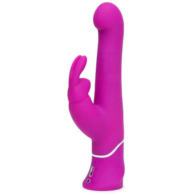 Happy Rabbit - Vibrador Rotador Beaded Punto-G Purpura