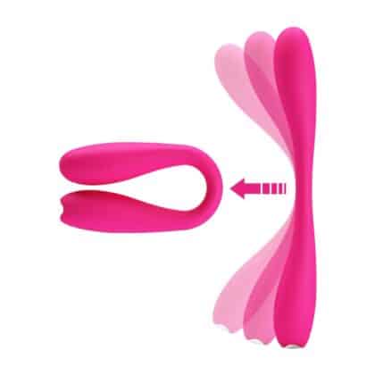 Prettylove - Yedda Vibrador con Esqueleto Punto G Rosa
