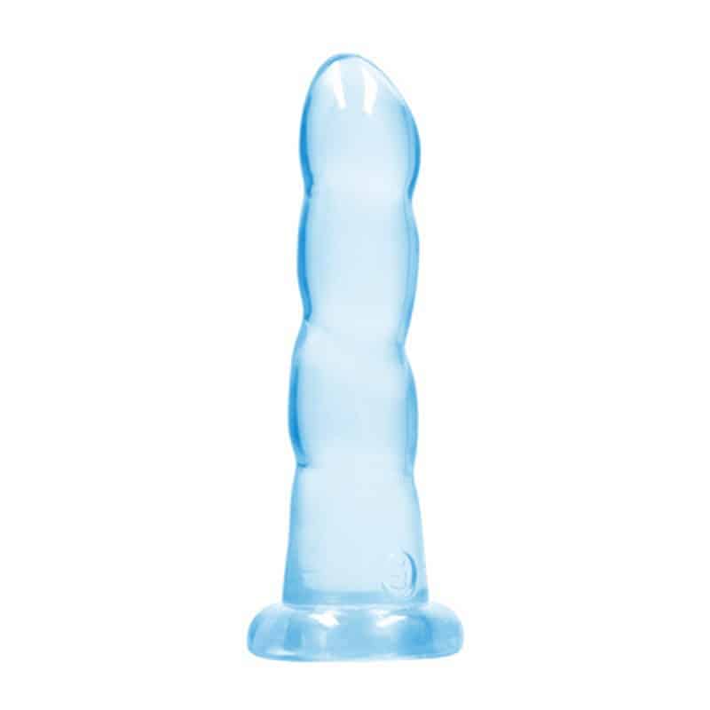Dildo Non-Realistic Crystal Clear 7 /17 Cm Azul Realrock