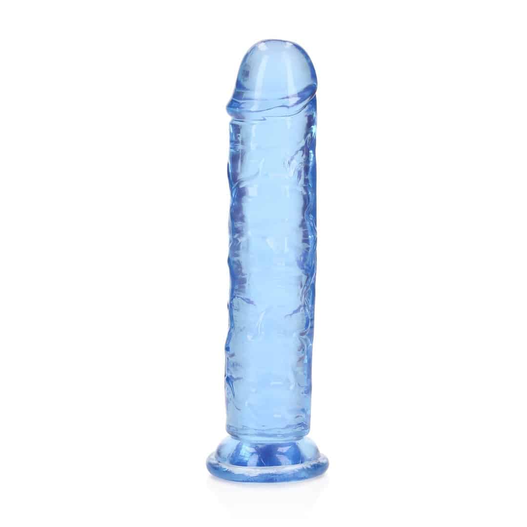 Dildo Straight Realistic Crystal Clear 7 /18 Cm Azul Realrock - Image 4