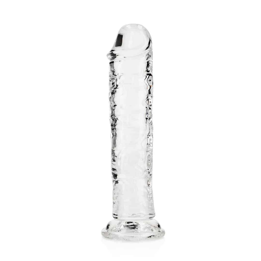 Dildo Straight Realistic Crystal Clear 7 /18 Cm Transparente Realrock - Image 4