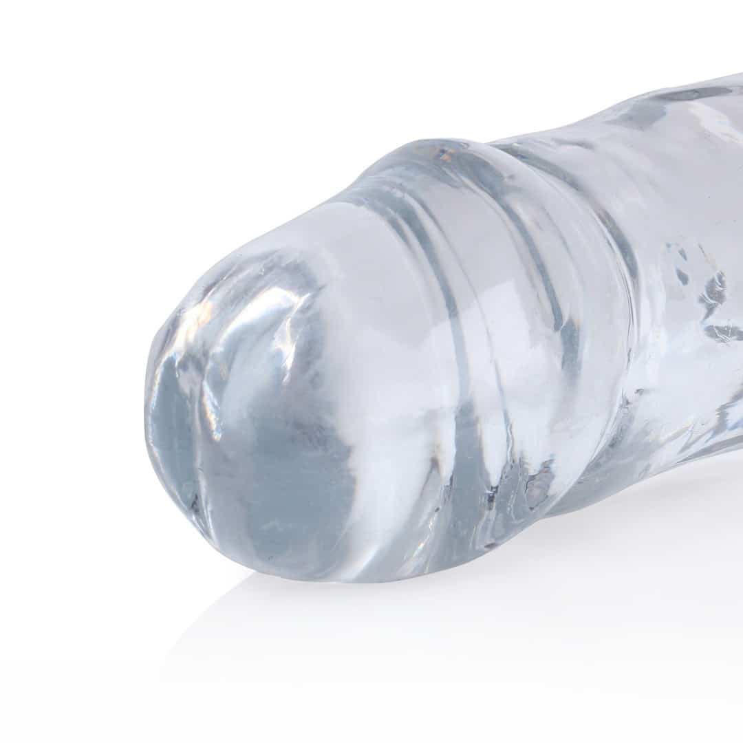 Dildo Duplo Crystal Clear 13 /34 Cm Transparente Realrock - Image 3