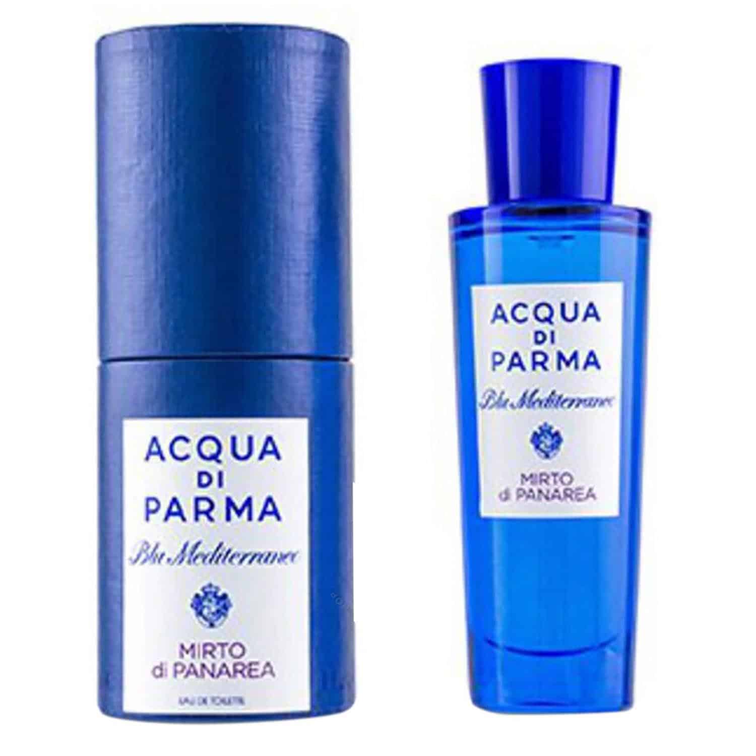 Frasco Acqua di Parma Mirto di Panarea Eau de Toilette azul mediterrânico 30 ml