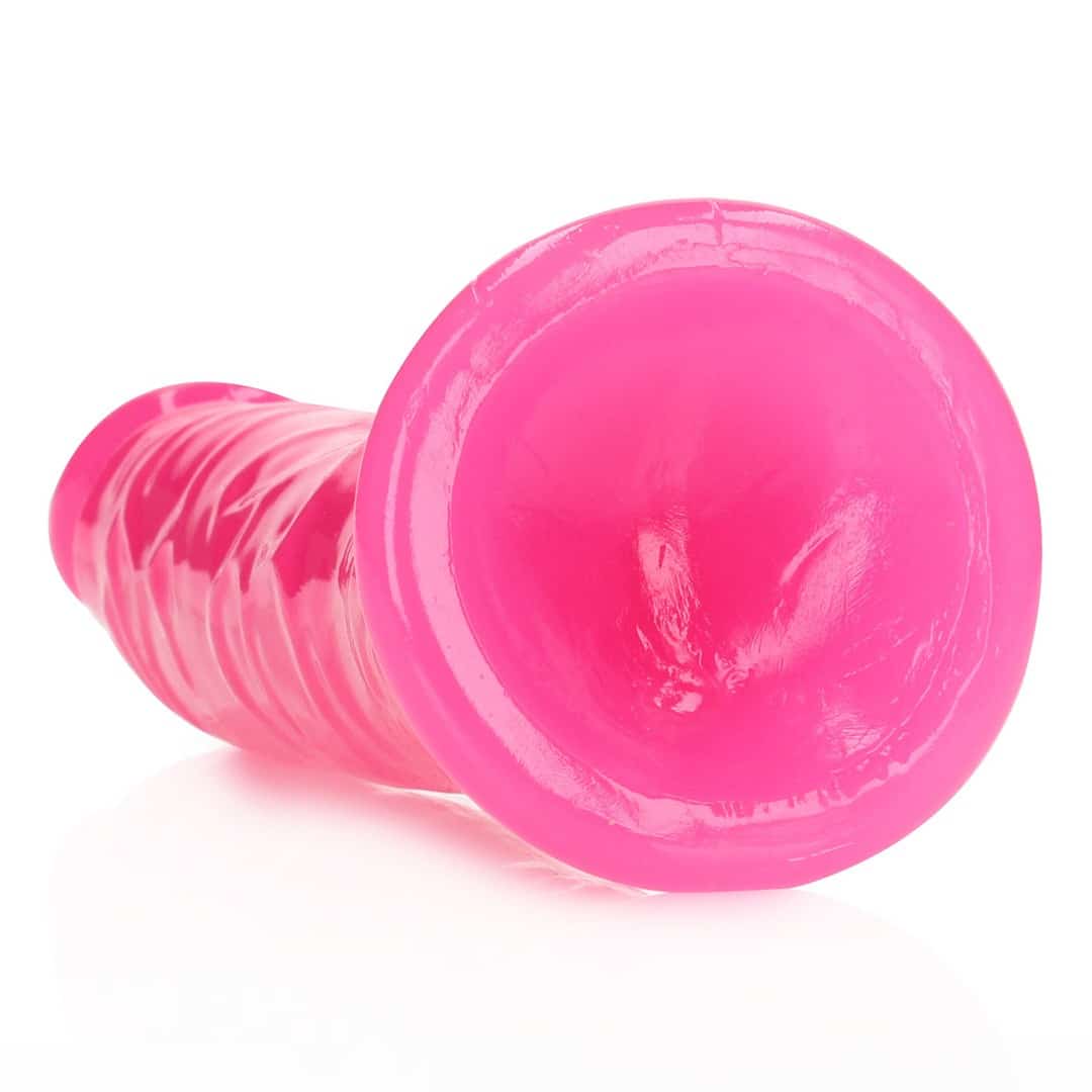 Dildo Slim Realistic Glow In The Dark 8'' / 20 Cm Rosa Realrock - Image 4