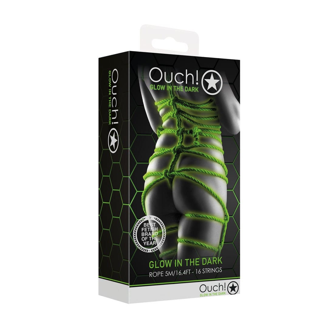 Corda Bondage Fluorescente Glow In The Dark 16.4 Ft /5 M Ouch! - Image 2