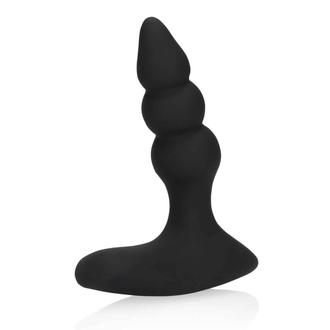 Plug Anal Com Vibração E Comando Beaded Licorice Black Loveline - Image 5