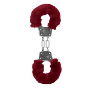 Algemas Com Pelúcia Furry Metal Vermelho Ouch!