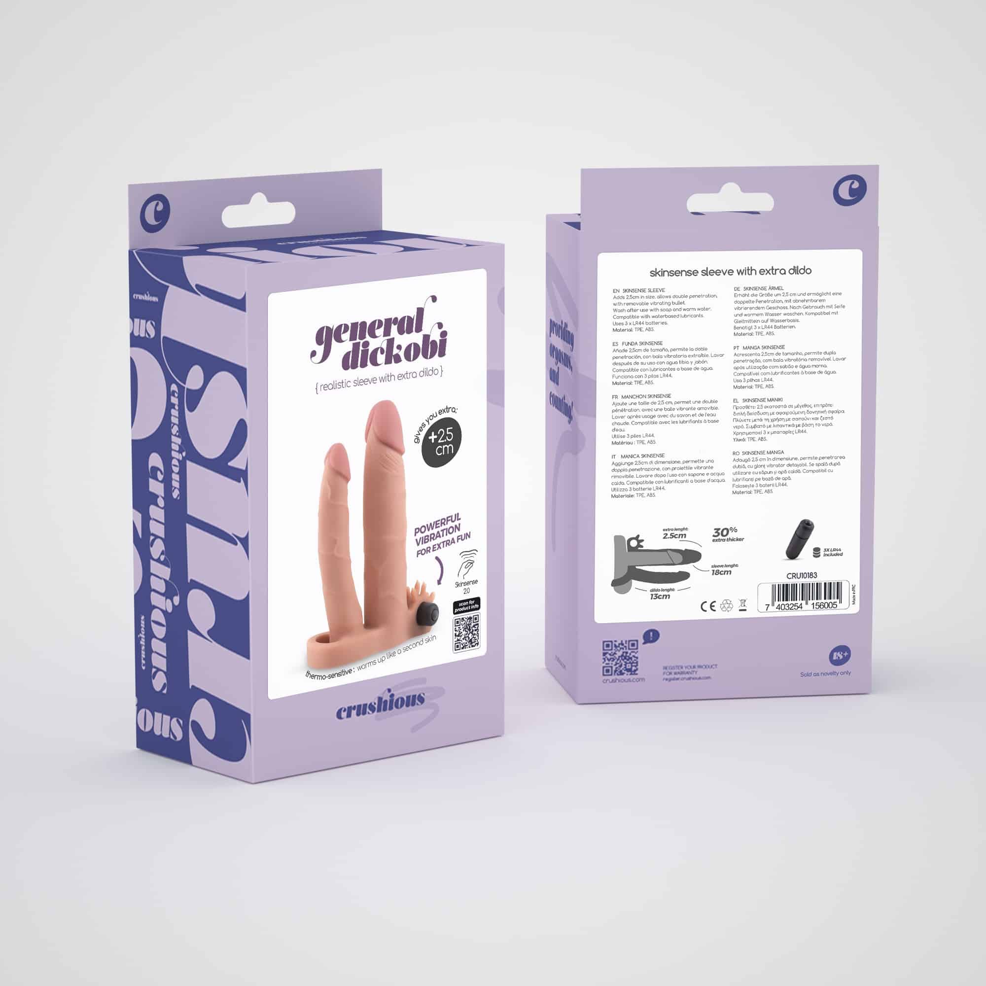 Manga Realista Para Pénis Com Dildo Extra General Dickobi Crushious - Image 9