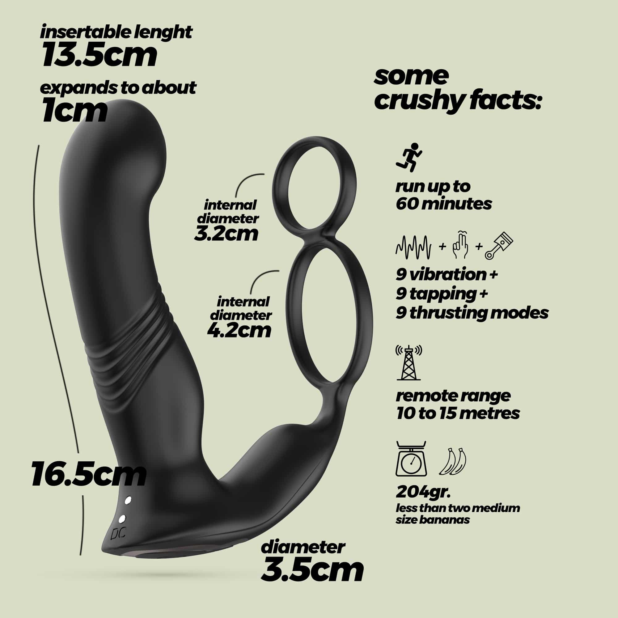 Vibrador De Próstata Com Comando Erixos Crushious - Image 8