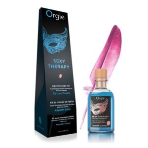 Kit De Massagem Lips Sexy Therapy Algodão Doce 100Ml Orgie