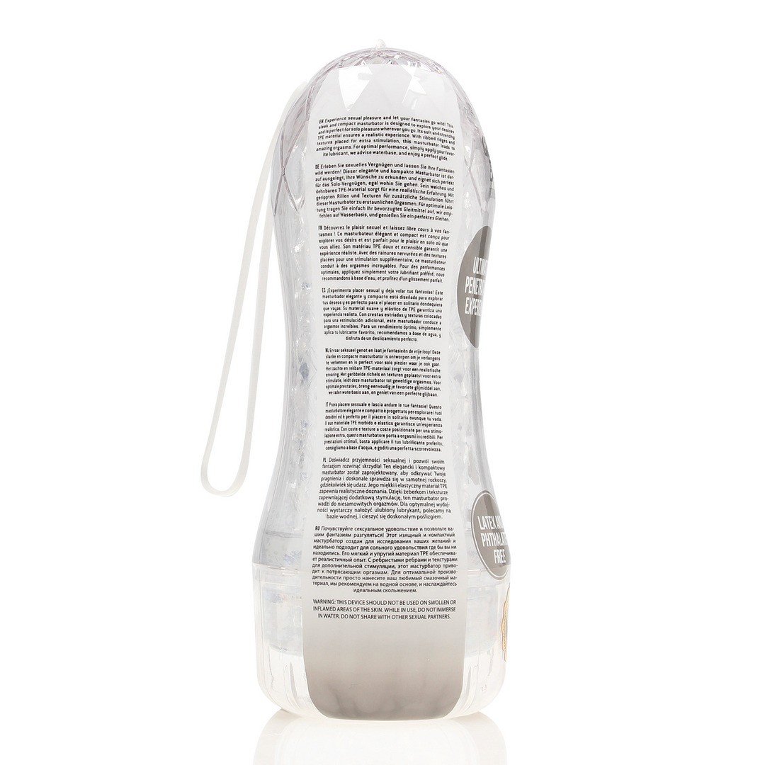 Masturbador Teasy Rider Textured Transparente Realrock - Image 4