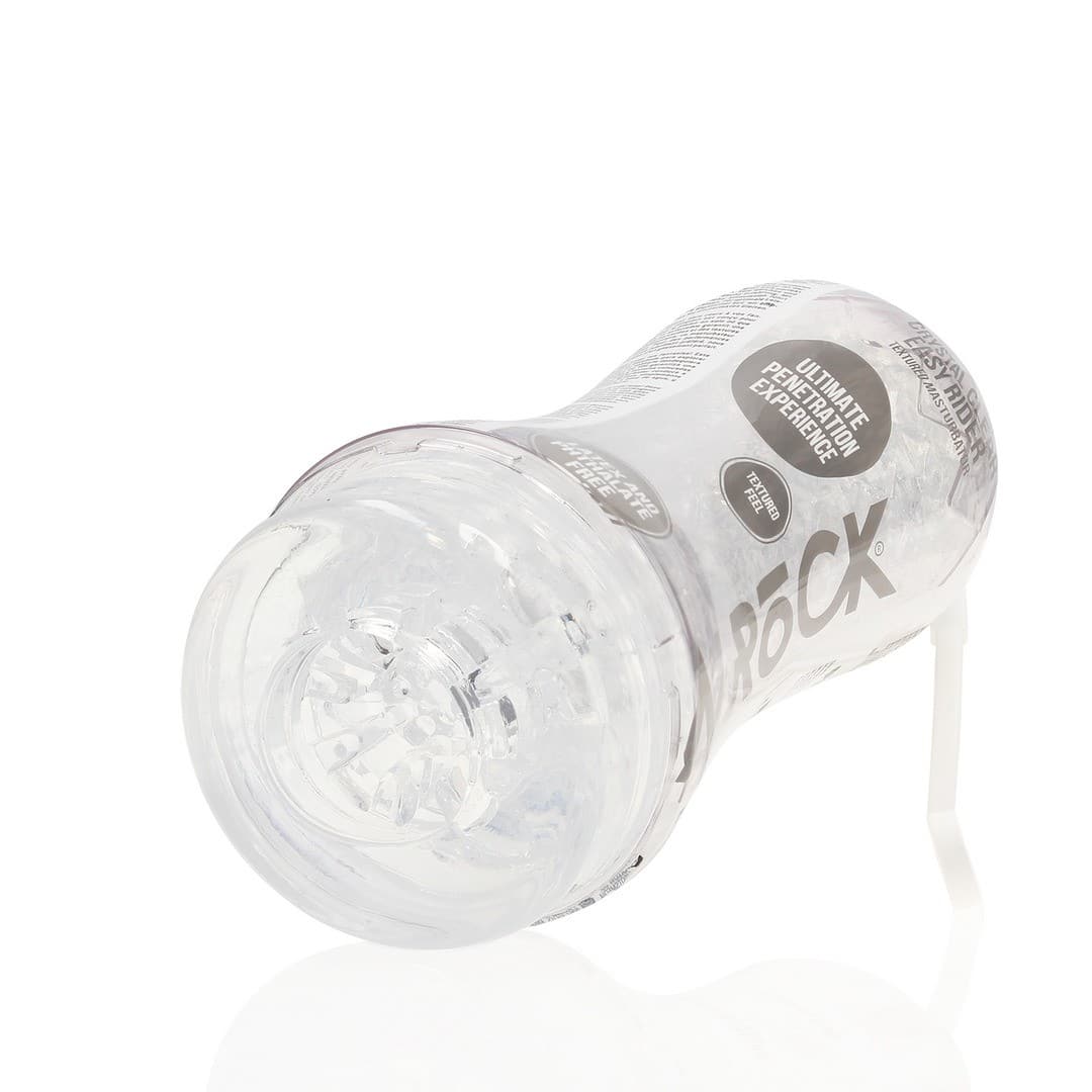Masturbador Teasy Rider Textured Transparente Realrock