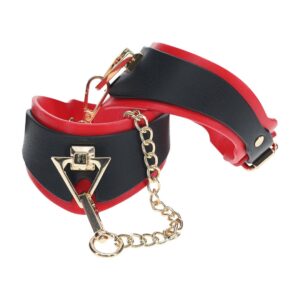 Algemas De Tornozelos Milan Collection Preto/Vermelho Ouch!