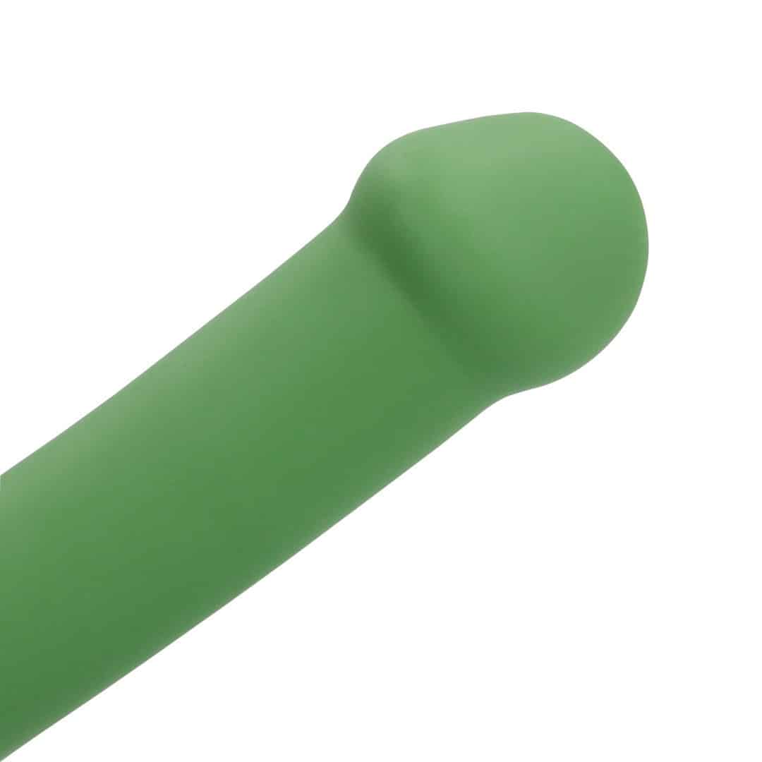 Vibrador Non-Phallic Vibrating Dildo Pequeno Forest Green Loveline - Image 6