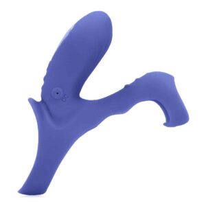 Anel Para O Pénis Com Vibração E Estimulador De Clitóris Azul Loveline