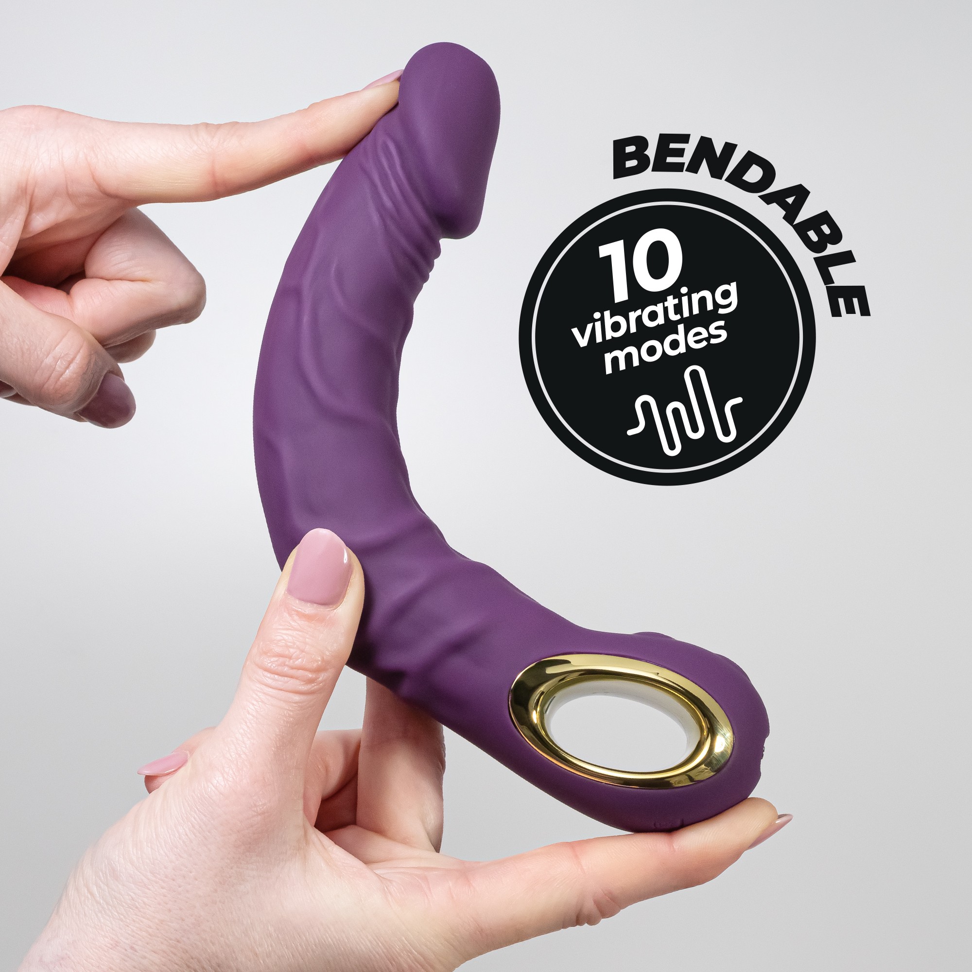 Vibrador Flexível Magnus Bend Roxo Crushious