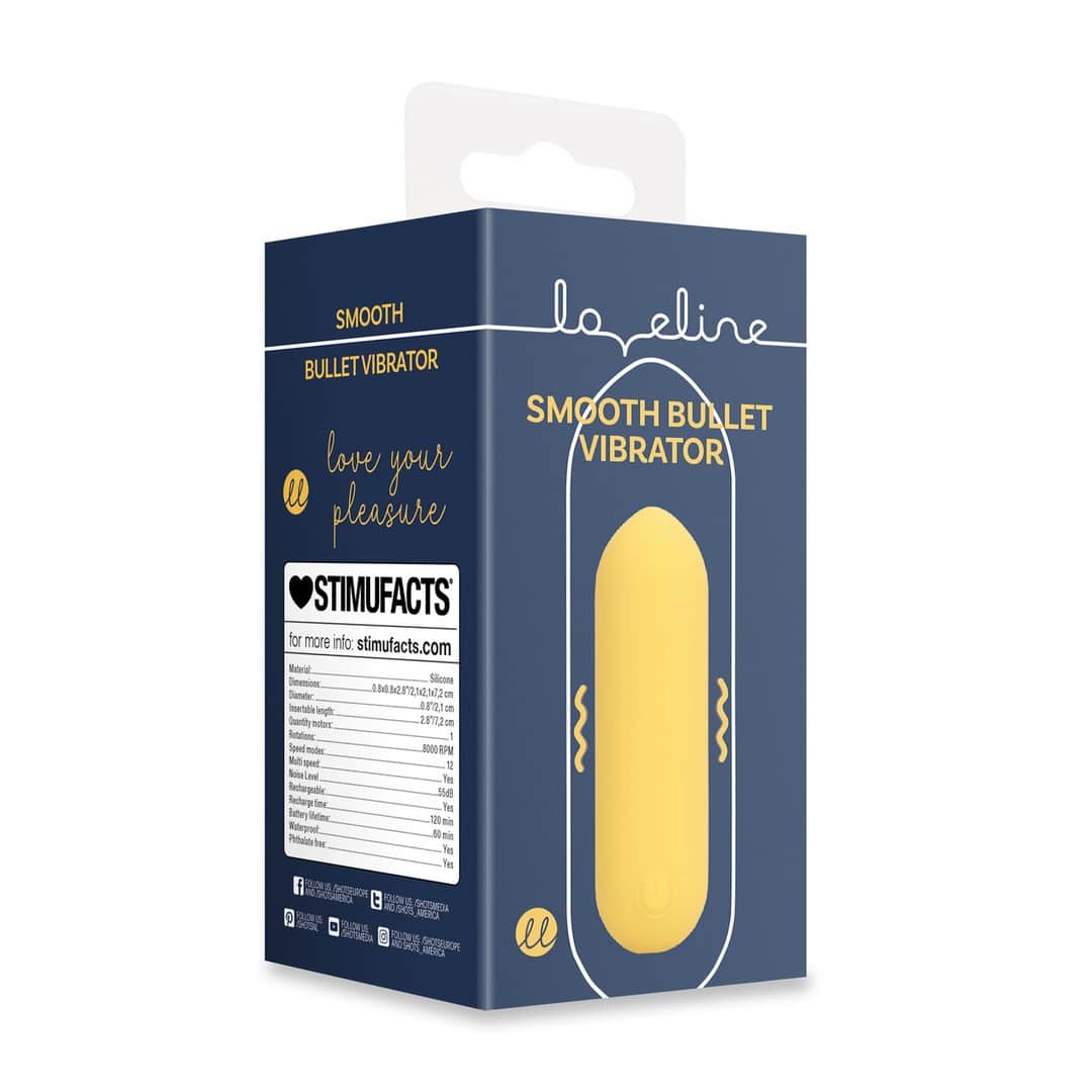 Bala Vibratória Smooth Sunpac Yellow Loveline - Image 2