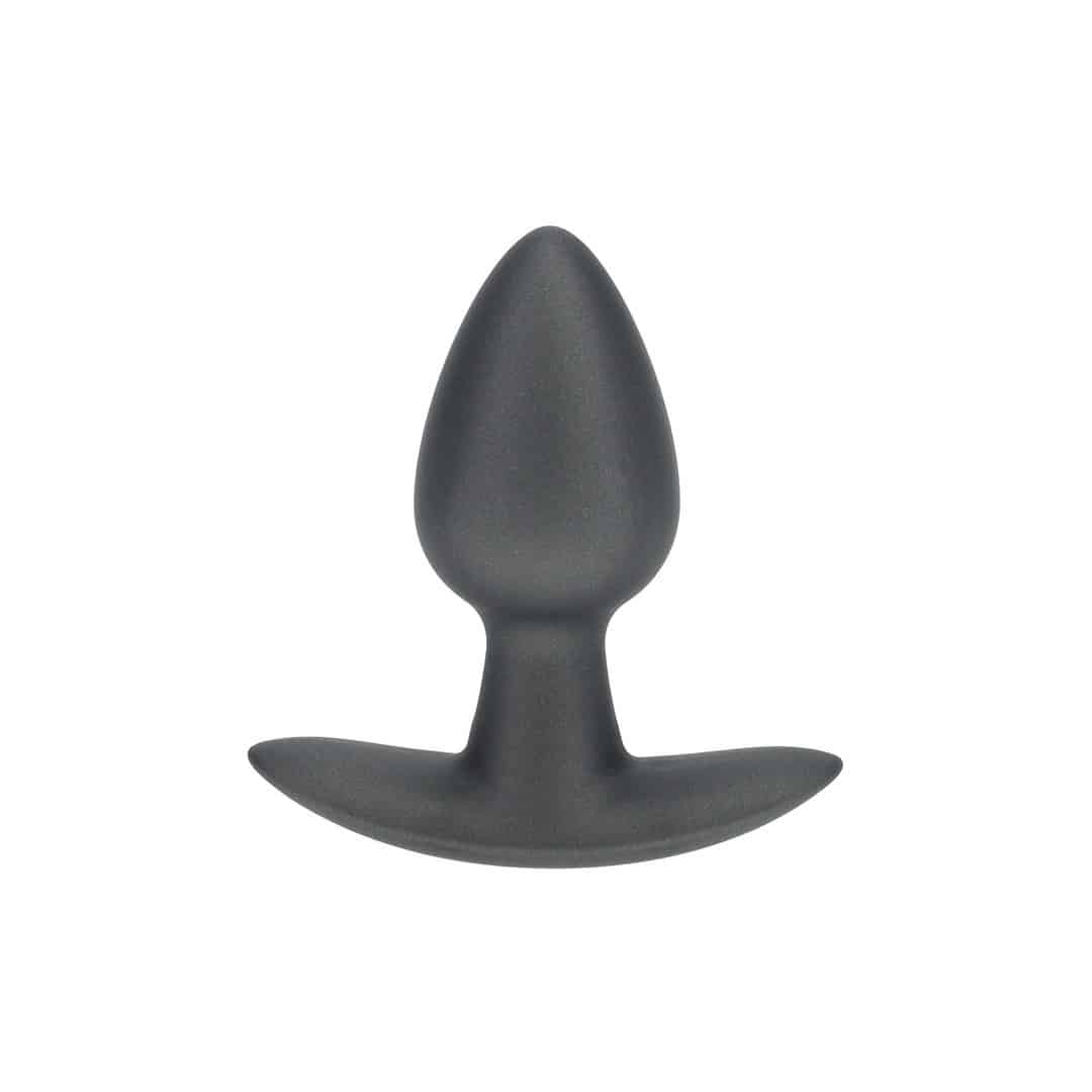 Plug Anal Smooth Silicone Small 2.6 /6,5 Cm Gun Metal Ouch!