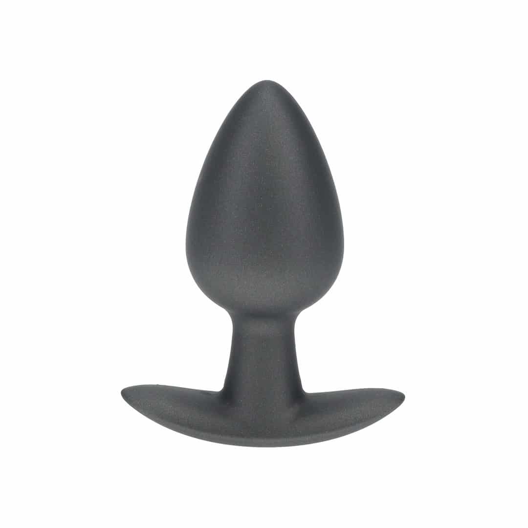 Plug Anal Smooth Silicone Medium 3,1 /7,9 Cm Gun Metal Ouch!